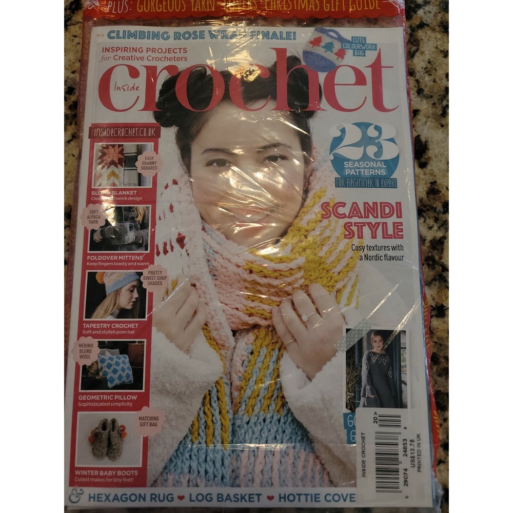 Inside Crochet Magazine Scandi Style 23 Patterns Bloma Blanket Granny Squares